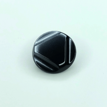 Knopf - 23 mm - grau mit Farbverlauf